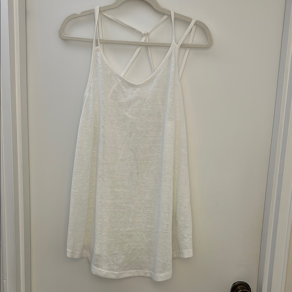 White Strappy Cover Up